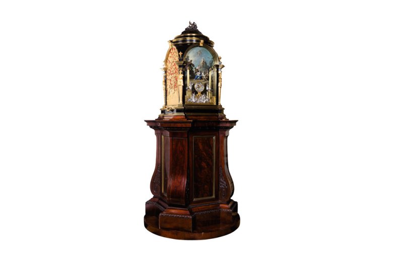 Organ clock (c. 1740), Charles Clay. Sotheby's/Art digital studio