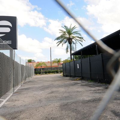A view of the Pulse nightclub main entrance on 21 June, 2016 in Orlando, Florida. The Orlando community continues to mourn the victims of the deadly mass shooting at a gay nightclub. Photo by Gerardo Mora/Getty Images