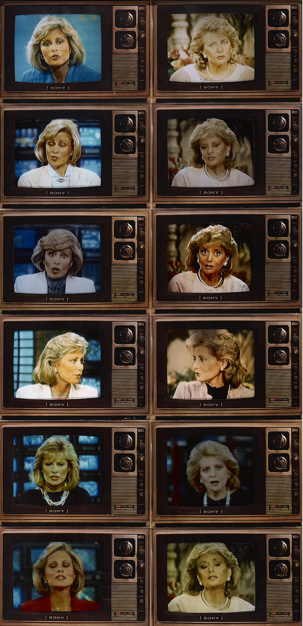 TV Newswomen (Faith Daniels and Barbara Walters), (1986), Robert Heinecken