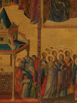 Scenes from the Lives of the Virgin and other Saints, (c. 1300-05), Giovanni da Rimini.