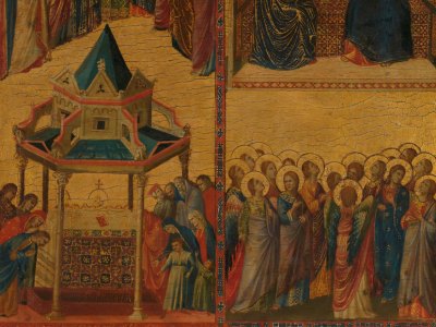 Scenes from the Lives of the Virgin and other Saints, (c. 1300-05), Giovanni da Rimini.