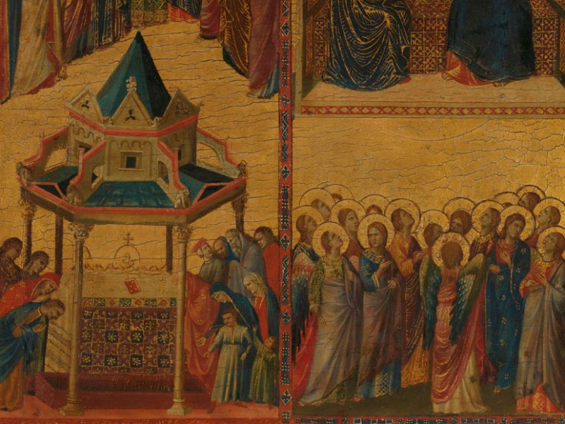Scenes from the Lives of the Virgin and other Saints, (c. 1300-05), Giovanni da Rimini.