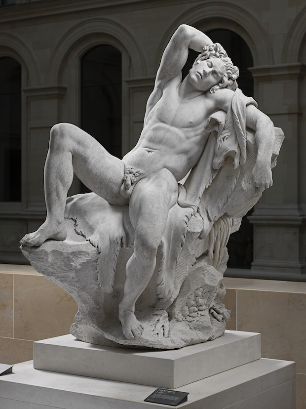 Faune endormi, dit aussi Faune Barberini (1726), Edme Bouchardon. Image © Musée du Louvre, dist. RMN-Grand Palais / Raphaël Chipault