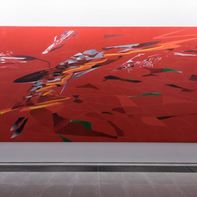 Zaha Hadid, Installation view, Serpentine Sackler Gallery, London (8 December 2016–12 February 2017) © Zaha Hadid Foundation. Image © 2016 Hugo Glendinning