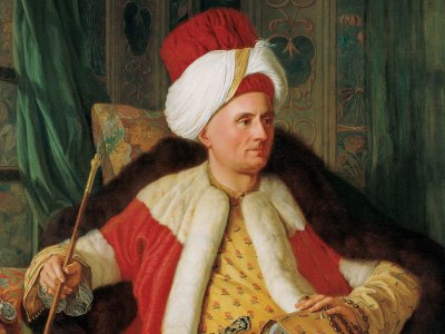 Portrait of Charles Gravier Count of Vergennes and French Ambassador, in Turkish Attire (detail; second half of the 18th century), Antoine de Favray