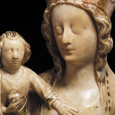 Alabaster Figure of the Virgin and Child, 14th Century. © The Trustees of the British Museum