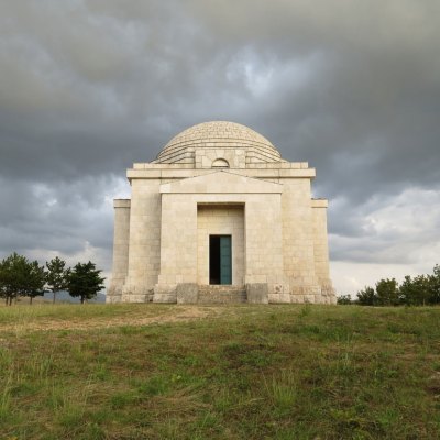 The Meštrovic family mausoleum in the Dalmatian village of Otavice, built by the architect in 1926–31. Photo: Roger Bowdle