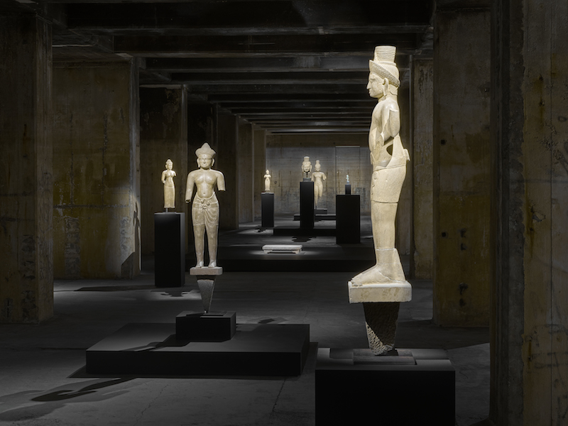 Khmer sculpture from the 7th–13 century, installation view, Feuerle Collection, Berlin. Photo: def image; © The Feuerle Collection