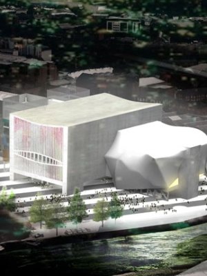 Manchester's Factory arts centre, designed by Rem Koolhaas's OMA practice, was granted planning permission in January and has received significant funding from the UK government. © OMA. Image Courtesy Factory Manchester