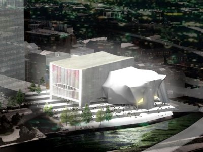 Manchester's Factory arts centre, designed by Rem Koolhaas's OMA practice, was granted planning permission in January and has received significant funding from the UK government. © OMA. Image Courtesy Factory Manchester