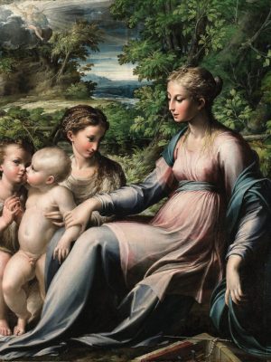 The Virgin and Child with Saint Mary Magdalen and the Infant Saint John the Baptist (c. 1535–40) Parmigianino.