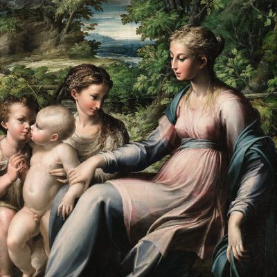 The Virgin and Child with Saint Mary Magdalen and the Infant Saint John the Baptist (c. 1535–40) Parmigianino.