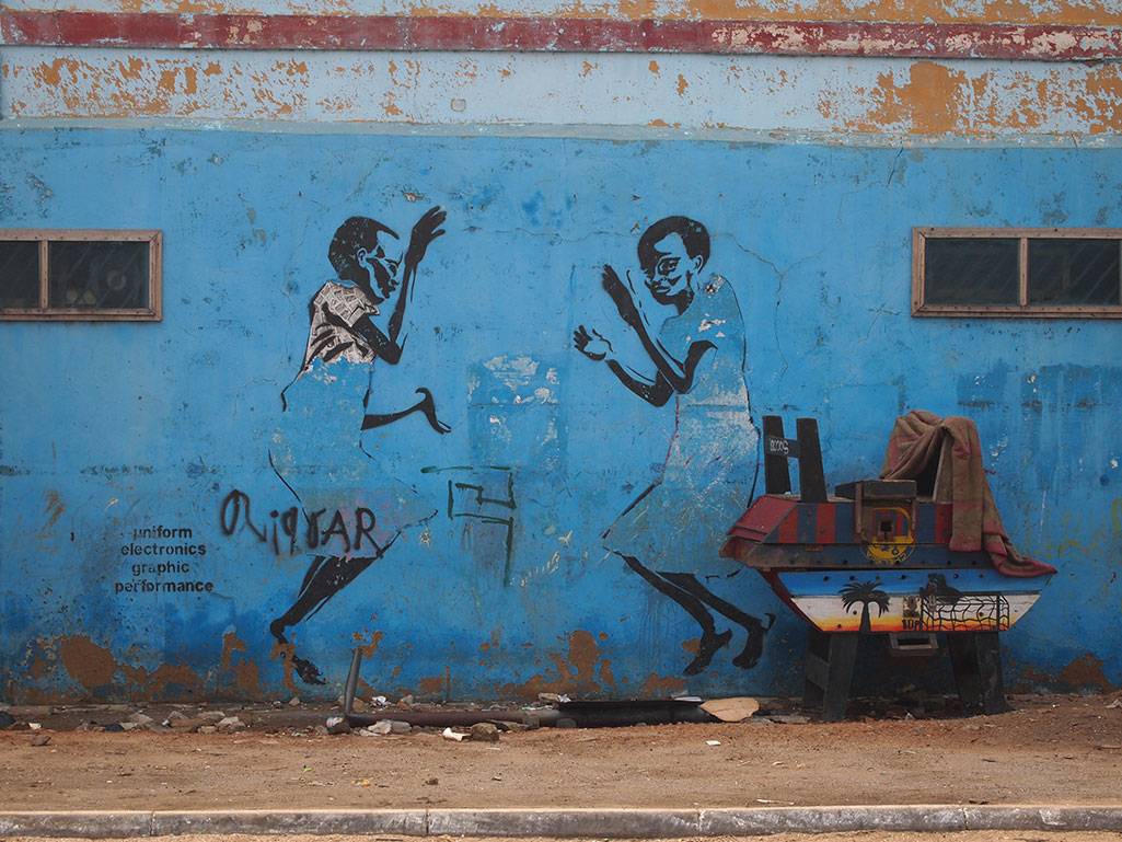 Graffiti in James Town. Photo: Stephanie Dieckvoss