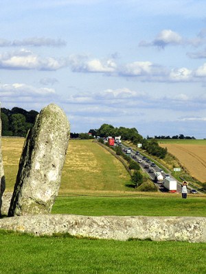 Stonehenge and the A303. Pam Brophy