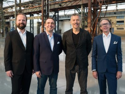 Art Dusseldorf new co-owners Walter Gehlen, Marco Fazzone, Rene Kamm, Andreas Lohaus.