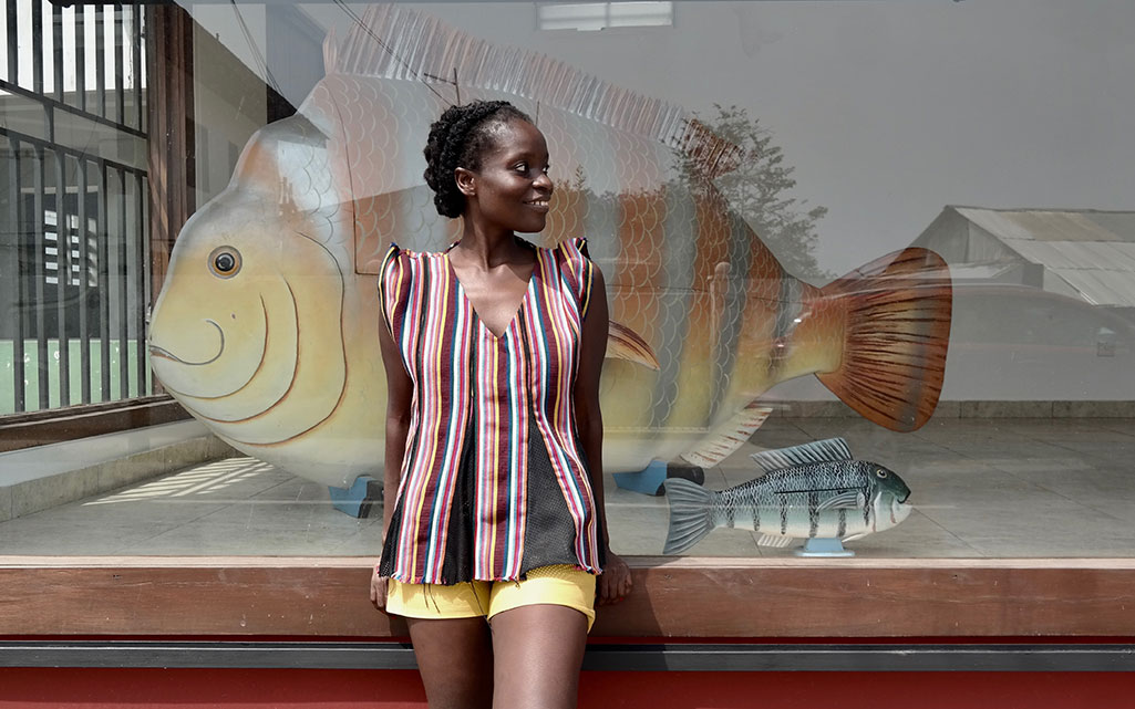 Nana Oforiatta-Ayim (founder of ANO) at ANO’s new space in Accra. Photo: Latifah Iddriss, courtesy of ANO