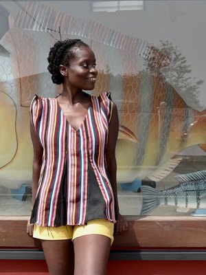 Nana Oforiatta-Ayim (founder of ANO) at ANO’s new space in Accra. Photo: Latifah Iddriss, courtesy of ANO