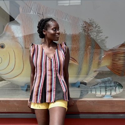 Nana Oforiatta-Ayim (founder of ANO) at ANO’s new space in Accra. Photo: Latifah Iddriss, courtesy of ANO