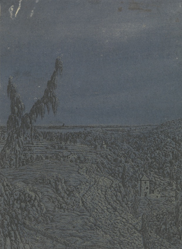 Road Skirting a Plateau, a River in the Distance (1615-1630), Hercules Segers. On loan from the City of Amsterdam