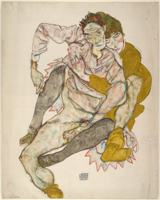 Seated Couple (1915), Egon Schiele. © Albertina, Vienna