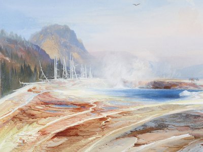 Big Springs in Yellowstone Park (1872), Thomas Moran. Courtesy of the Philadelphia Museum of Art