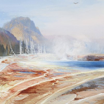 Big Springs in Yellowstone Park (1872), Thomas Moran. Courtesy of the Philadelphia Museum of Art