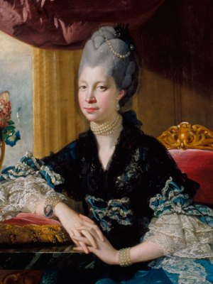 Queen Charlotte (1771), Johan Joseph Zoffany. Royal Collection Trust, UK, © Her Majesty Queen Elizabeth II 2016