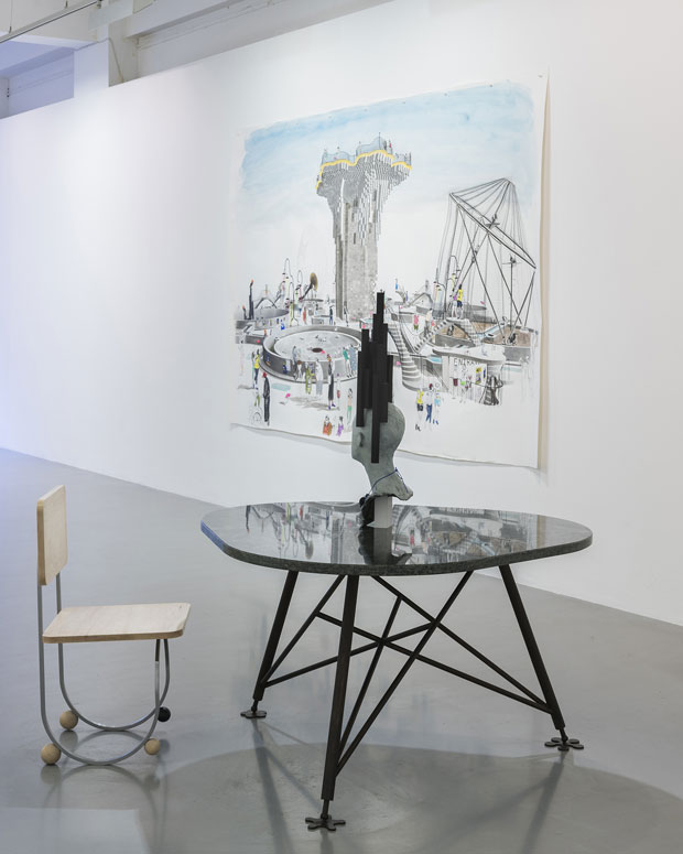 Installation view, 'Charles Avery, The People and Things of Onomatopeia: Part 2' at Pilar Corrias gallery, London. Courtesy the artist and Pilar Corrias Gallery, London. Photo: Damian Griffiths