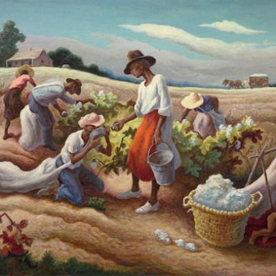 Cotton Pickers (1945), Thomas Hart Benton. © Benton Testamentary Trusts/UMB Bank Trustee/VAGA, NY/DACS, London