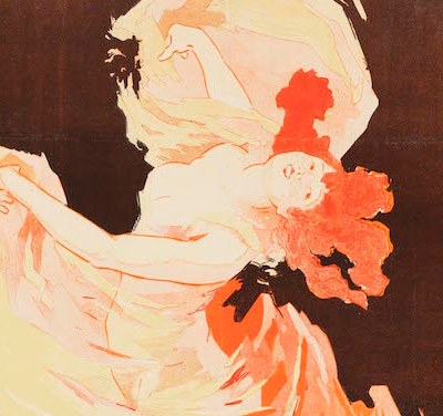 Detail of Folies-Bergère, La Loïe Fuller (1893), Jules Chéret.