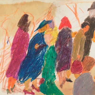 Street Scene, (1958), Mimi Gross. Photo: Jeffrey Sturges; courtesy the artist