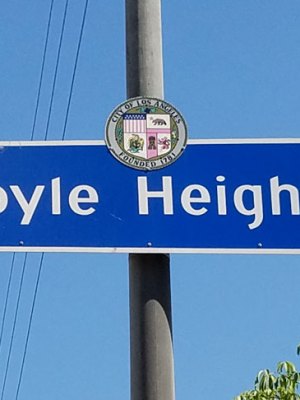 Boyle Heights, Los Angeles, California. Debates about gentrification have flared up in the area in recent years, with galleries becoming a focus of local criticism