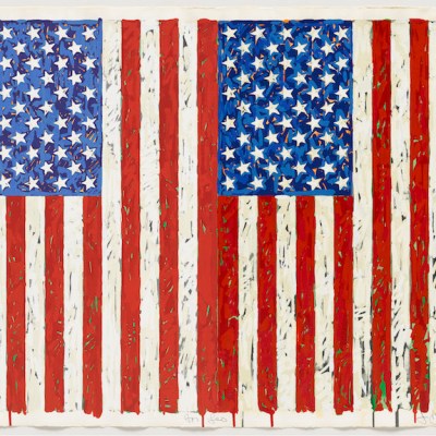 Flags I (1973), Jasper Johns. © Jasper Johns/VAGA, New York/DACS, London 2016. © Tom Powel Imaging.