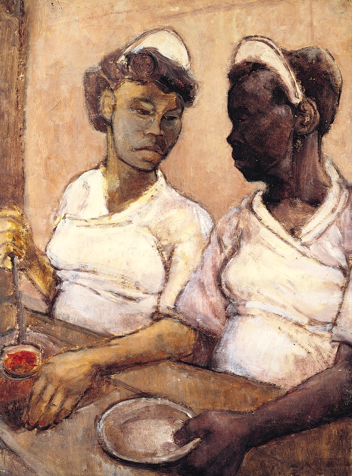 West Indian Waitresses (c. 1955), Eva Frankfurther. © The Estate of Eva Frankfurther