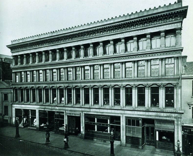 The Egpytian Halls, Glasgow, designed by Alexander Thomson and photographed by Thomas Annan in 1874, the year the building opened