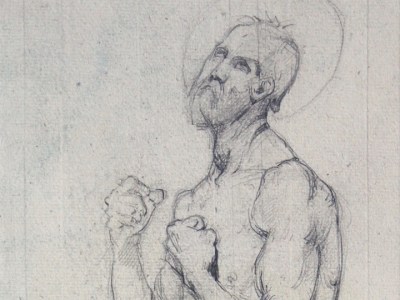 Saint Francis of Assisi (detail) (1842), Jean-Auguste-Dominique Ingres. Galerie de Bayser, €40,000