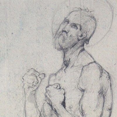 Saint Francis of Assisi (detail) (1842), Jean-Auguste-Dominique Ingres. Galerie de Bayser, €40,000