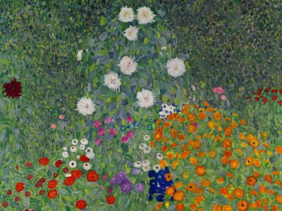 Bauerngarten (Blumengarten) (detail; 1907), Gustav Klimt. Sotheby's London, £48m