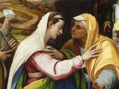 The Visitation (detail; 1518–19), Sebastiano del Piombo. © RMN-Grand Palais (musée du Louvre) / Hervé Lewandowski
