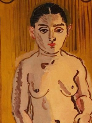 Nu sur fond jaune (1930), Raoul Dufy. Grob Gallery at Art en Vieille-Ville