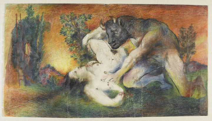 Dora and the Minotaur (1936), Pablo Picasso. © RMN-Grand Palais (National Picasso Museum - Paris) / Thierry Le Mage