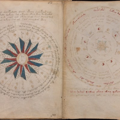Illustrated pages from the Voynich Manuscript, c. 15th century. Beinecke Rare Book and Manuscript Library, Yale University