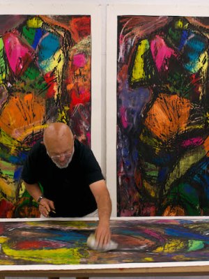 Jim Dine photographed in his studio in Walla Walla, Washington, USA, in July 2014. Photo: Jason Teffry