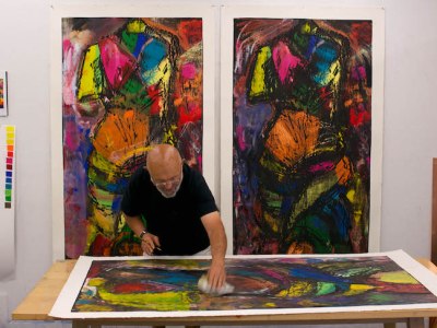 Jim Dine photographed in his studio in Walla Walla, Washington, USA, in July 2014. Photo: Jason Teffry
