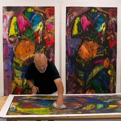 Jim Dine photographed in his studio in Walla Walla, Washington, USA, in July 2014. Photo: Jason Teffry