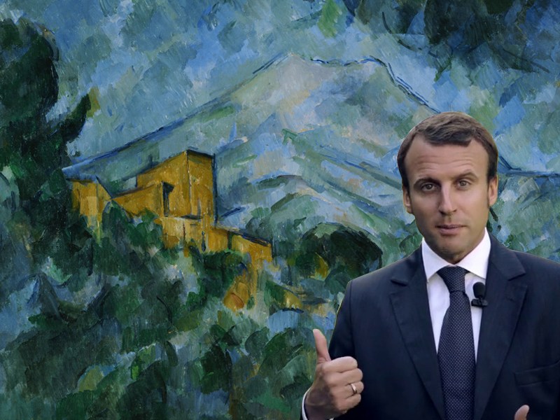 Macron à Mont-Sainte Victoire