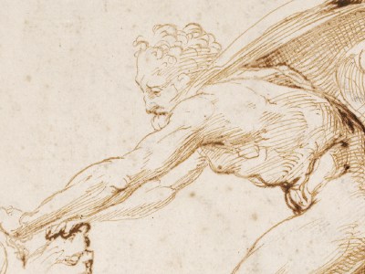 Hercules overpowering the Nemean lion (detail; c. 1507–08), Raphael