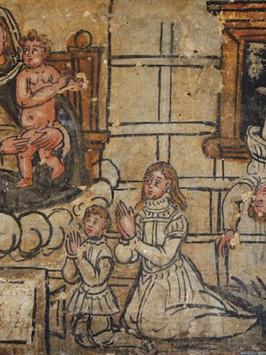 Boy falling from a window, (1592), Italy, possibly Naples. Museo degli ex voto del santuario di Madonna dell’Arco, Naples
