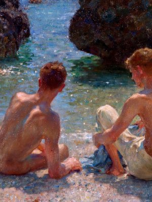 The Critics (1927), Henry Scott Tuke. Warwick District Council (Leamington Spa, UK)