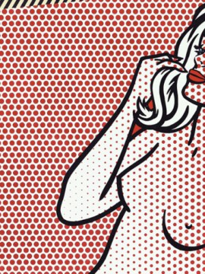 Nude Sunbathing (detail; 1995), Roy Lichtenstein.